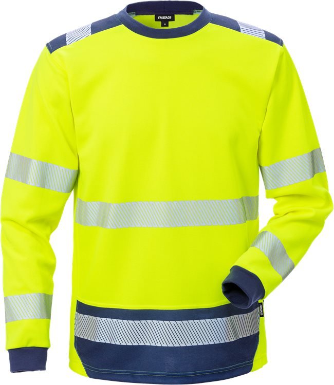 High vis t - paita lk 3 7724 THV Neonkeltainen/Tummansininen - Suomen Brodeeraus