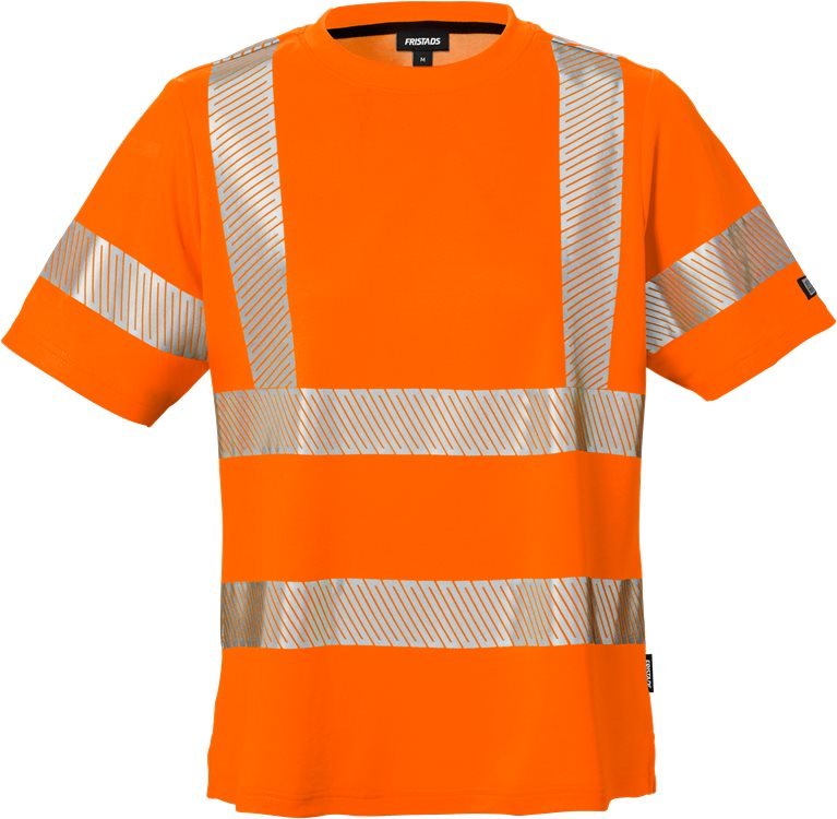 High vis t - paita naisten lk 2 7458 THV Neonoranssi - Suomen Brodeeraus