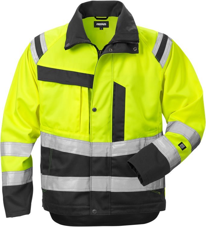 High vis takki lk 3 4026 PLU Neonkeltainen/Musta - Suomen Brodeeraus