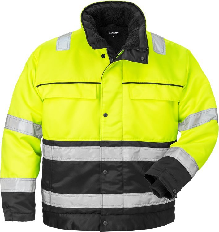 High vis talvitakki lk 3 444 PP Neonkeltainen/Musta - Suomen Brodeeraus