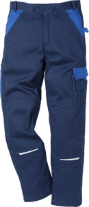 Icon puuvilla housut Tummansininen/Royalsininen - Suomen Brodeeraus