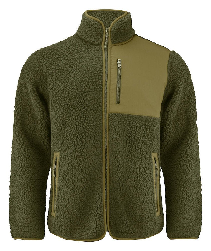 KINGSLEY FULL ZIP MOSS GREEN - Suomen Brodeeraus