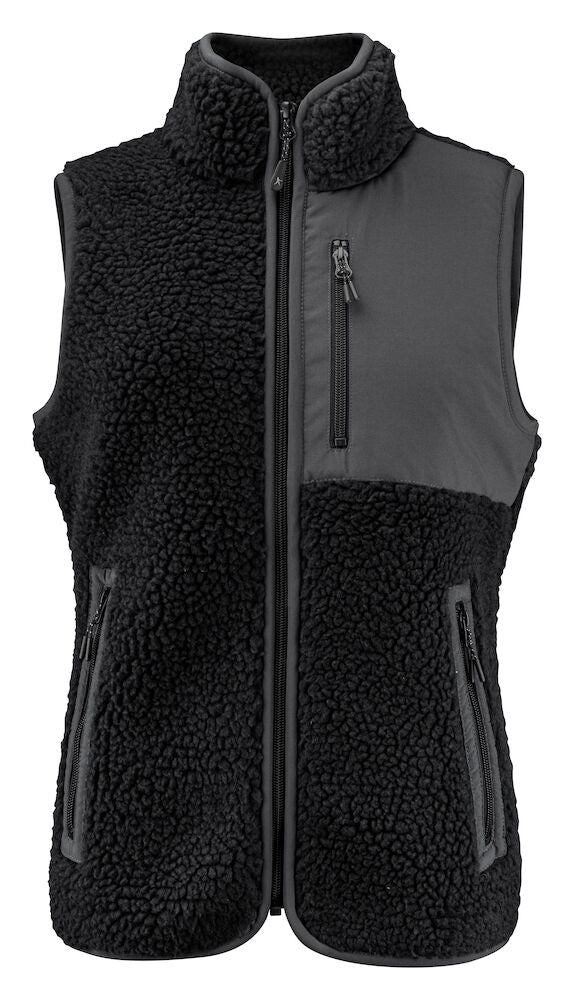 KINGSLEY VEST WOMAN BLACK - Suomen Brodeeraus