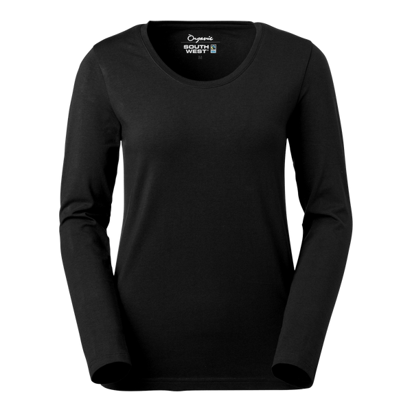 Lily T-shirt w Black - Suomen Brodeeraus