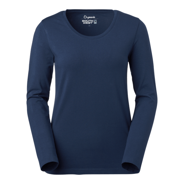 Lily T-shirt w Blue - Suomen Brodeeraus