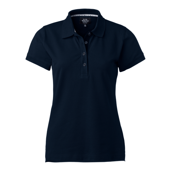 Marion solid Polo w Blue - Suomen Brodeeraus