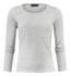 MERINO U - NECK WOMAN LT GREY MEL 3XL - Suomen Brodeeraus