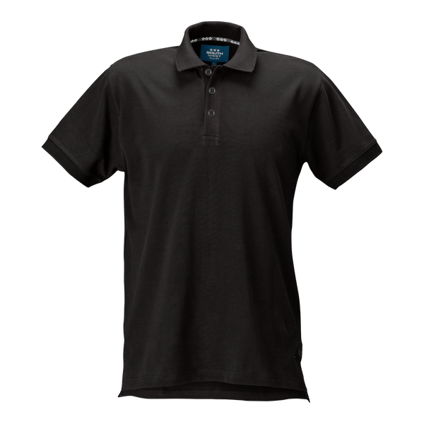 Morris solid Polo Black - Suomen Brodeeraus