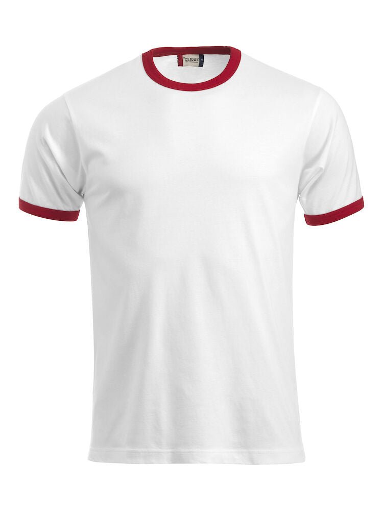 Nome T-shirt White/Red - Suomen Brodeeraus