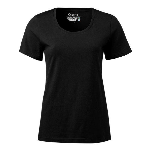 Nora T-shirt w Black - Suomen Brodeeraus