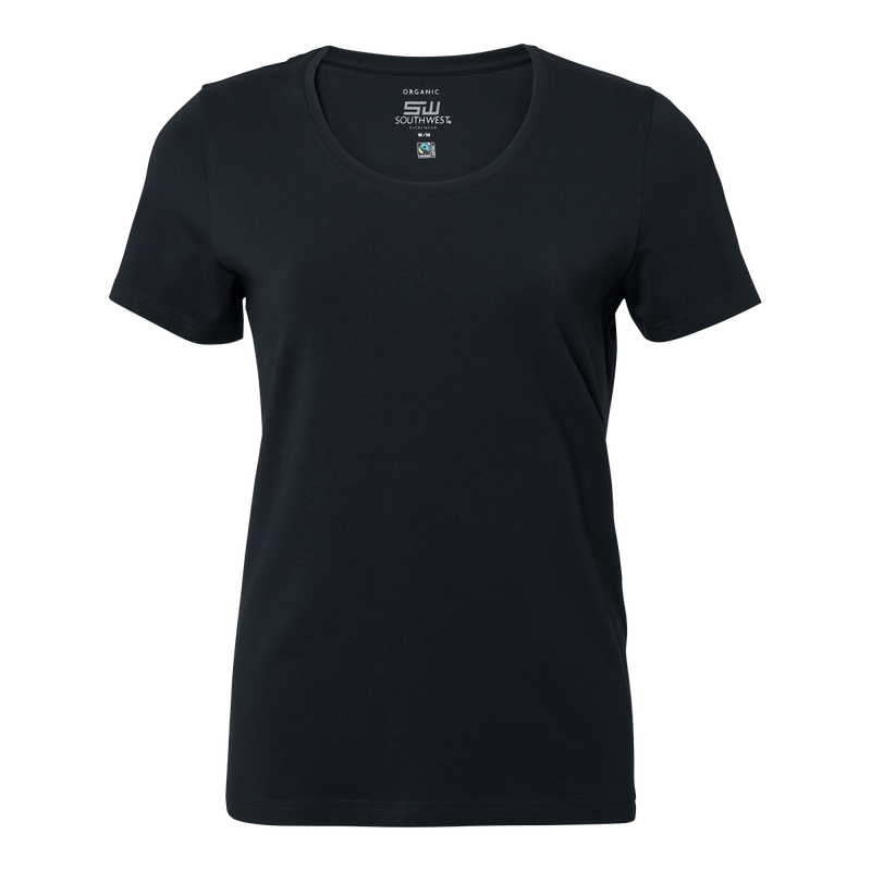 Nora T-shirt w Blue - Suomen Brodeeraus