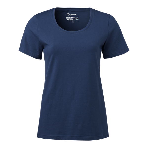 Nora T-shirt w Blue - Suomen Brodeeraus