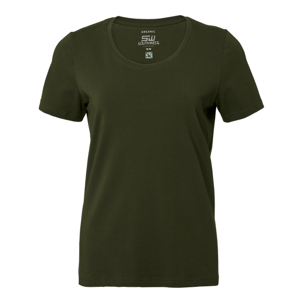 Nora T-shirt w Green - Suomen Brodeeraus