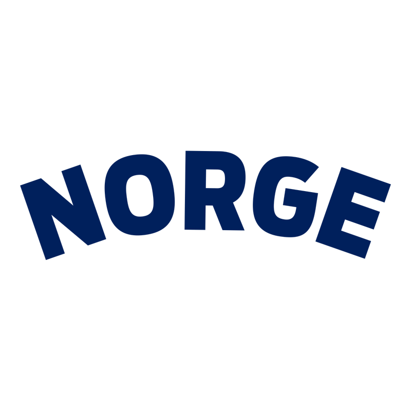 Norge - Text Blue NO Point - of sale Black ONE SIZE - Suomen Brodeeraus