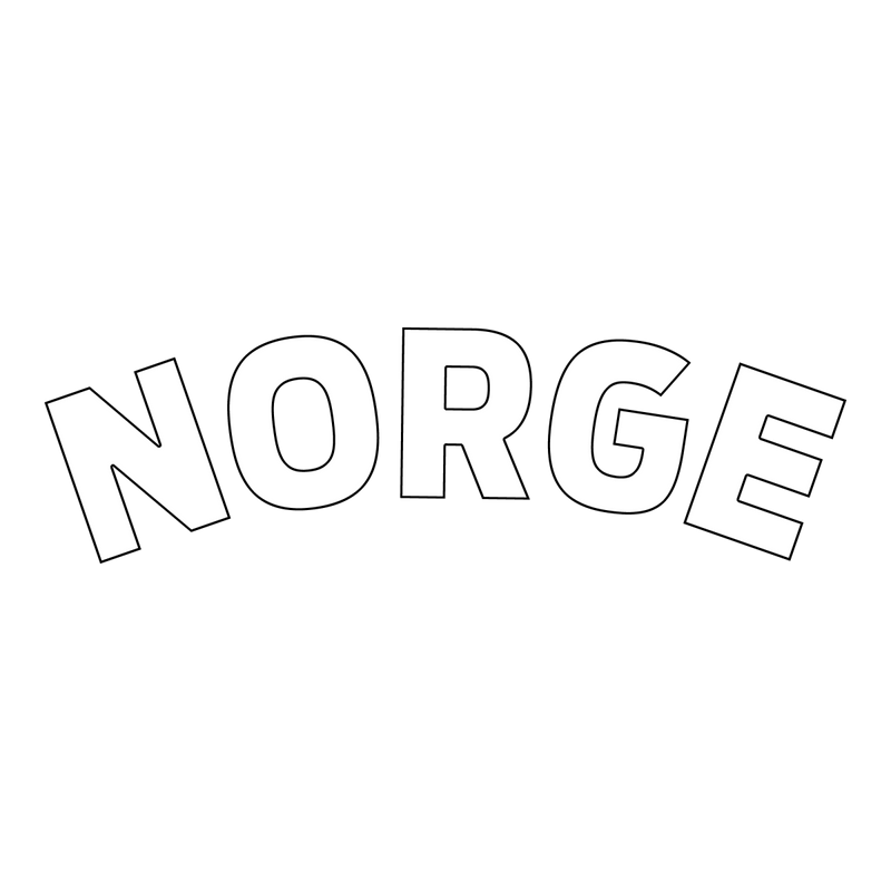 Norge - Text White NO Point - of sale Black ONE SIZE - Suomen Brodeeraus