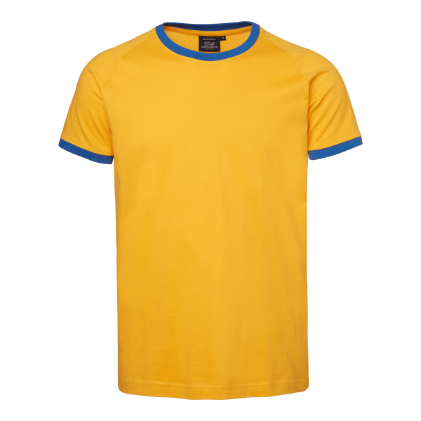 Ohio T-shirt Yellow/Light Royal - Suomen Brodeeraus