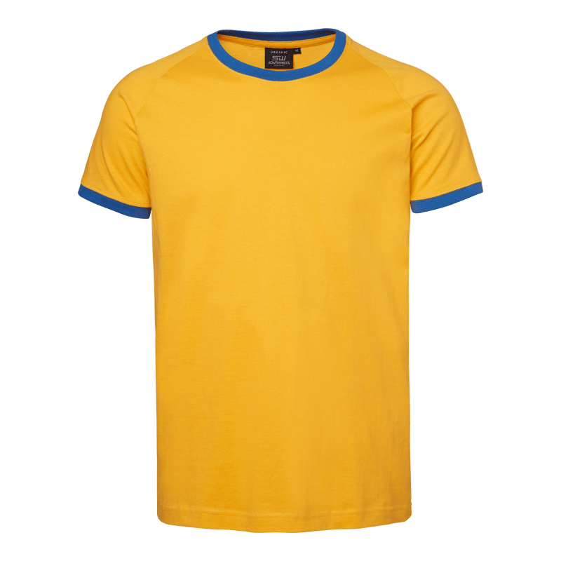 Ohio T-shirt Yellow/Light Royal - Suomen Brodeeraus