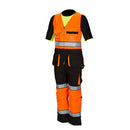 ORANGE HANGING POCKET JUMPSUIT