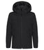 Padded Hoody Softshell JR Black - Suomen Brodeeraus