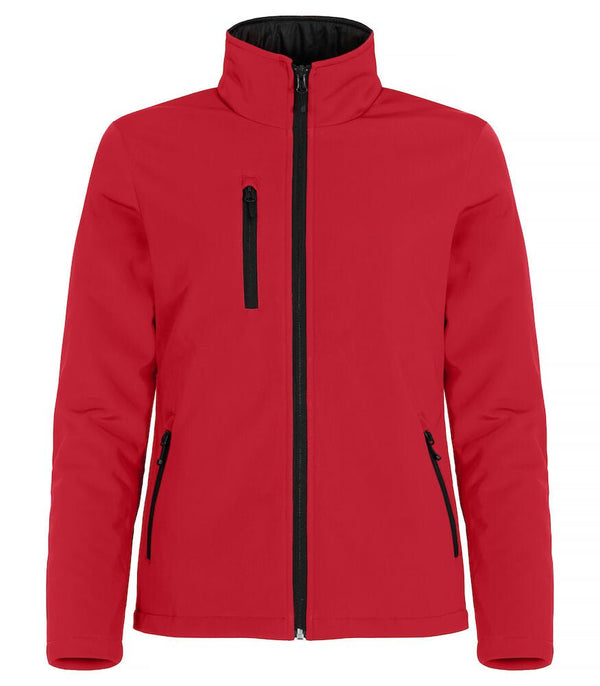 Padded Softshell Lady Red - Suomen Brodeeraus