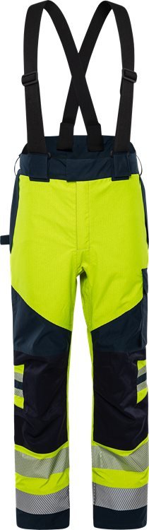 Palosuojattu Flamestat high vis GORE - TEX PYRAD® kuorihousut lk 2 2095 GXE Neonkeltainen/Tummansininen - Suomen Brodeeraus