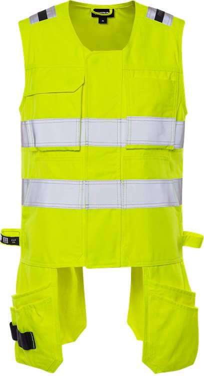 Palosuojattu Flamestat high vis liivi lk 2 5075 ATHS Neonkeltainen - Suomen Brodeeraus