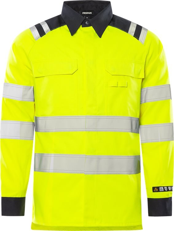 Palosuojattu High vis paita lk.3, 7050 ATS Neonkeltainen/Tummansininen - Suomen Brodeeraus