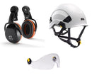 Petzl Vertex Kypärä, Secure 3C Kuulosuojaimet ja Petzl Visiiri - Suomen Brodeeraus