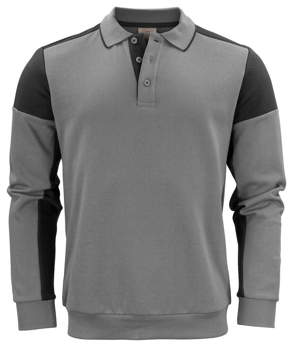 PRIME POLOSWEATER ANTHR/ BLACK - Suomen Brodeeraus