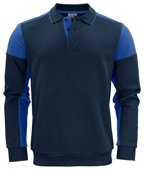 PRIME POLOSWEATER NAVY/ KOBALT - Suomen Brodeeraus