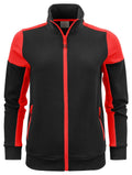 PRIME SWEATVEST LADY BLACK/ RED - Suomen Brodeeraus