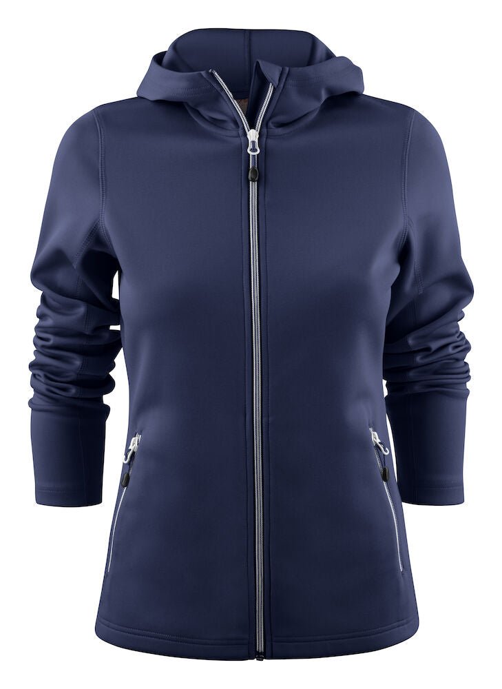 PRINTER LAYBACK HOODIE LADY NAVY - Suomen Brodeeraus