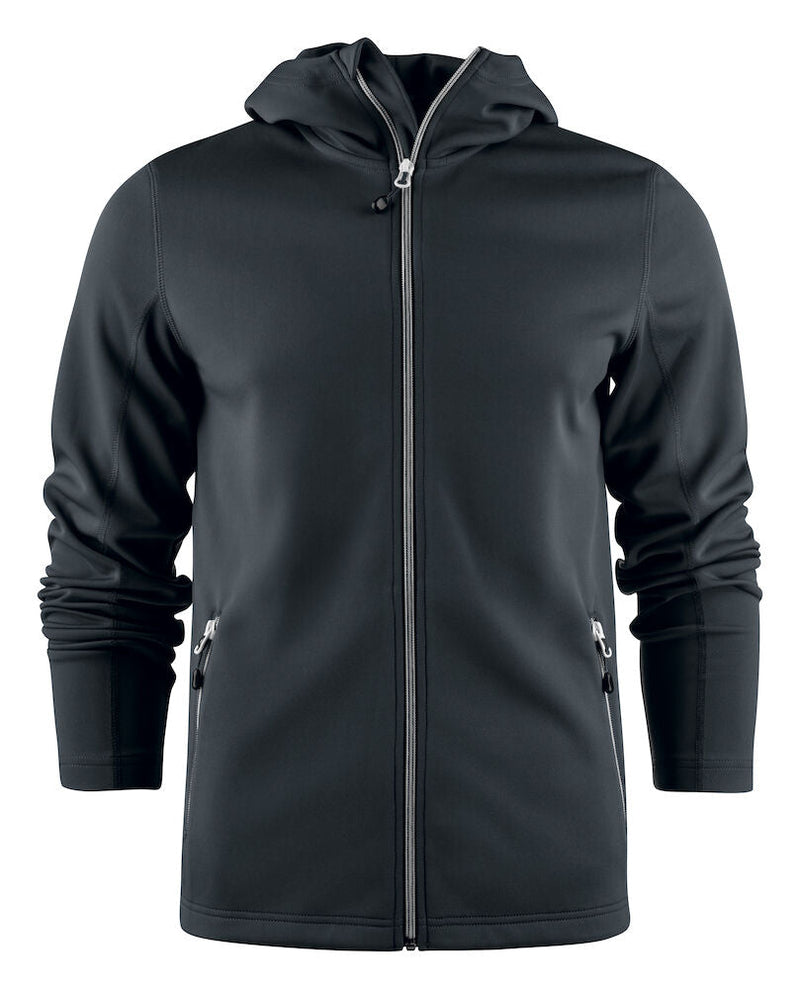 PRINTER LAYBACK HOODIE MEN BLACK - Suomen Brodeeraus