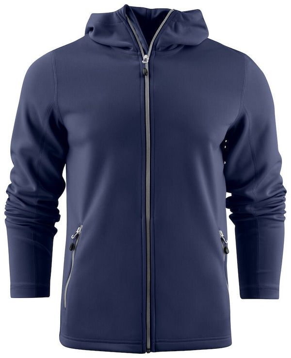 PRINTER LAYBACK HOODIE MEN NAVY - Suomen Brodeeraus