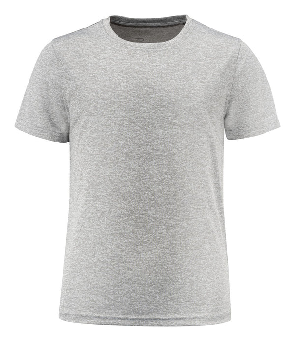 PRINTER RUN JUNIOR ACTIVE T - SHIRT GREY MELANGE 140 - Suomen Brodeeraus