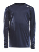 Rush LS Tee Jr Navy - Suomen Brodeeraus