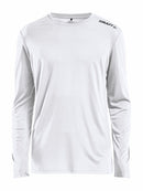 Rush LS Tee White - Suomen Brodeeraus