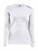 Rush LS Tee Women White - Suomen Brodeeraus