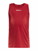 Rush Singlet Jr Bright red - Suomen Brodeeraus