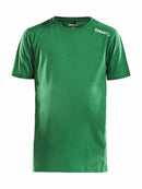 Rush SS Tee Jr Team green - Suomen Brodeeraus