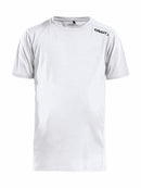 Rush SS Tee Jr White - Suomen Brodeeraus