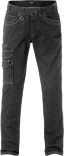 Service denim stretch housut 2501 DCS Musta - Suomen Brodeeraus