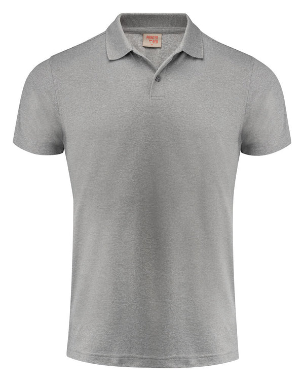 Smash Polo Grey melange 4XL - Suomen Brodeeraus