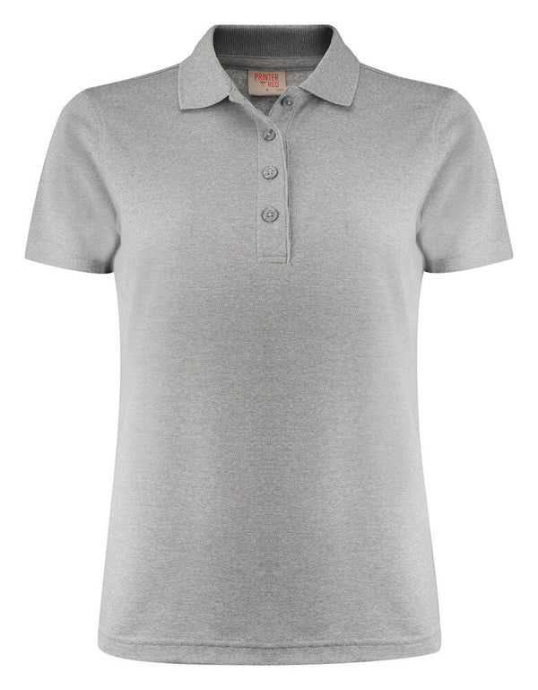 Smash Polo lady Grey melange XS - Suomen Brodeeraus