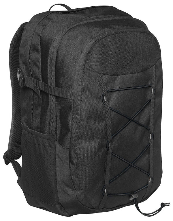 SPORTY LINE COMP BACKPACK Black Ingen storle - Suomen Brodeeraus