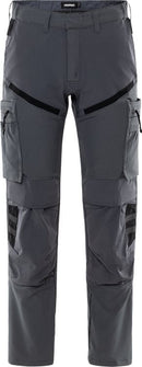 Stretch housut 2653 LWS Harmaa/Musta - Suomen Brodeeraus