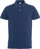 Stretch Premium polo Blue mel - Suomen Brodeeraus