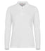 Stretch Premium Polo Lady L/S White - Suomen Brodeeraus