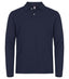 Stretch Premium Polo L/S Dark navy - Suomen Brodeeraus