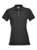 Stretch Premium polo women Black - Suomen Brodeeraus